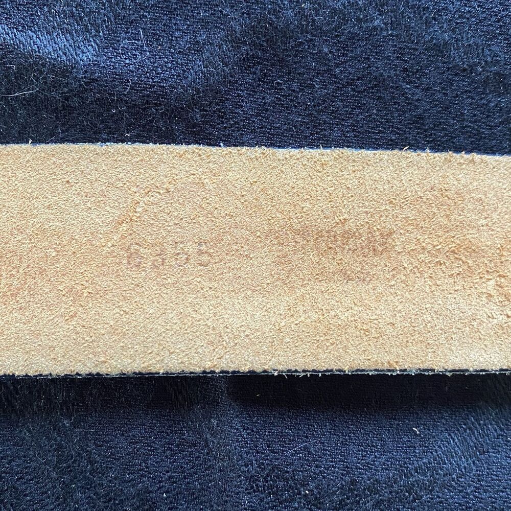 Vintage 70’s Dodge Van Brass Buckled Blue Smitty’s Leather Belt. Van Life. - Picture 13 of 14